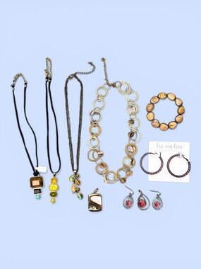 Lia Sophia Bundle Necklaces Earrings Bracelet Free Broken Bracelet Pieces